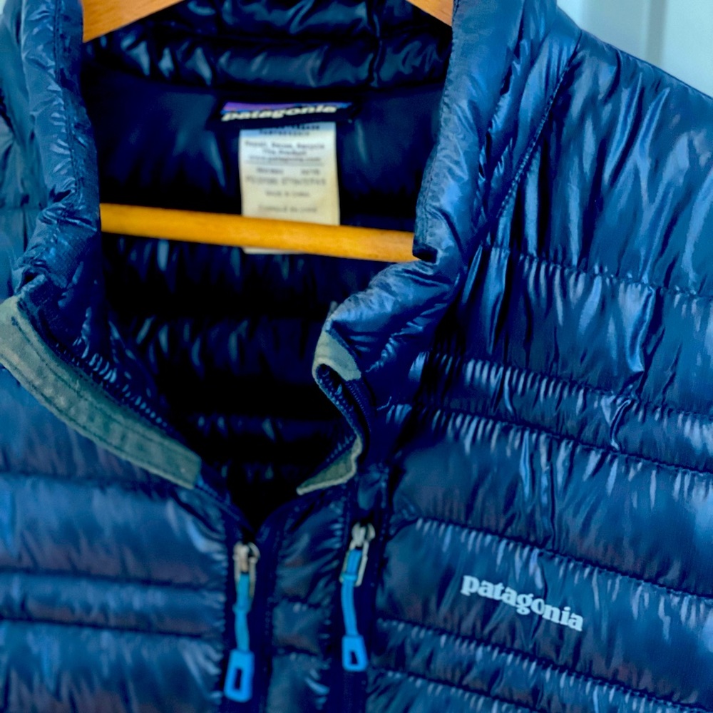 Navy Blue Patagonia Down Jacket